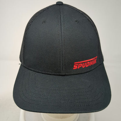 Cap America Trucker Hat Black One Size Spudnik Agricultural Mesh Snapback Red