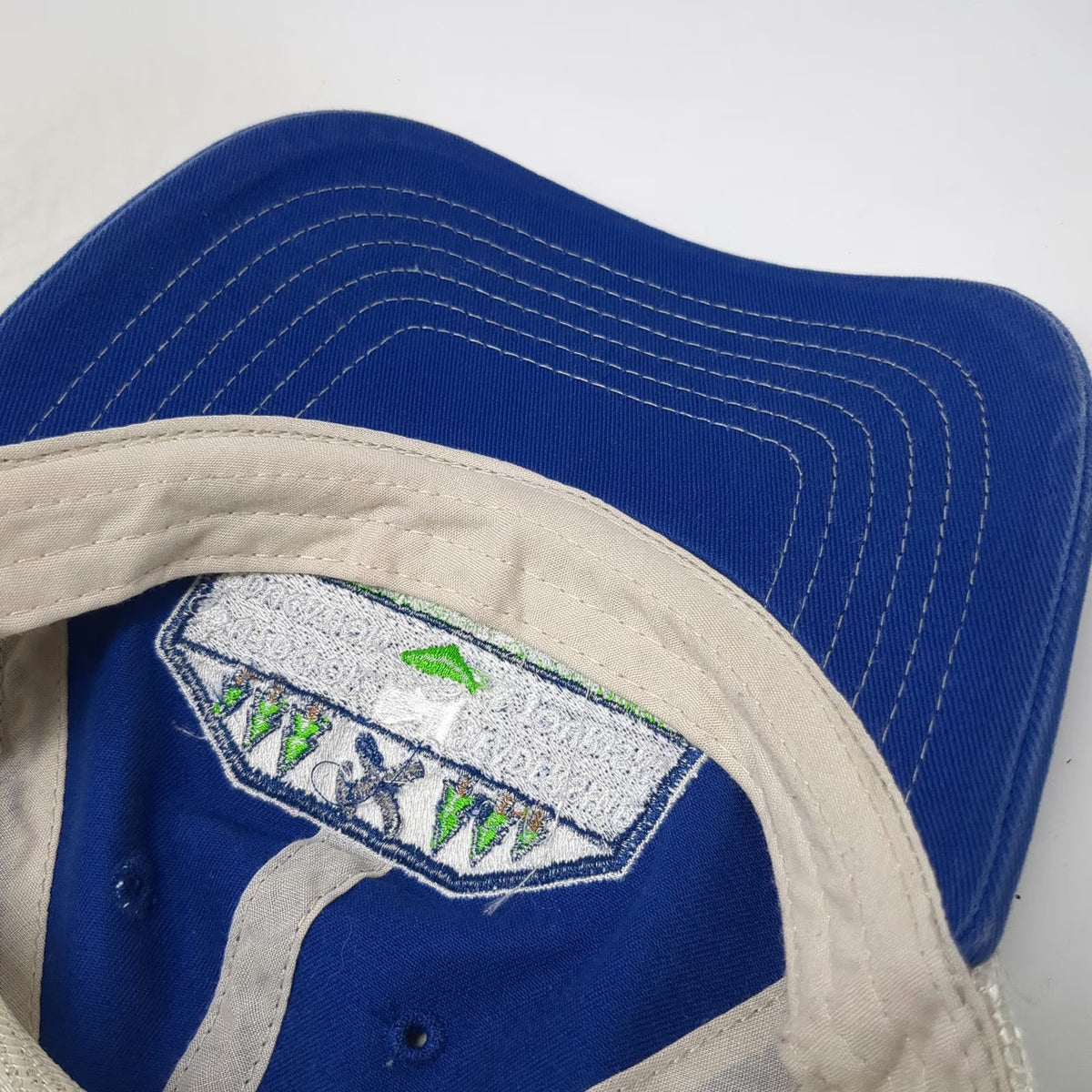 Sportsman Baseball Cap Blue One Size Northern Vermont University Mesh Back Hat