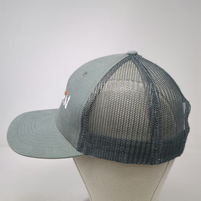 Hit Trucker Hat Gray One Size NexGen Embroidered Logo Mesh Back Snapback Cap