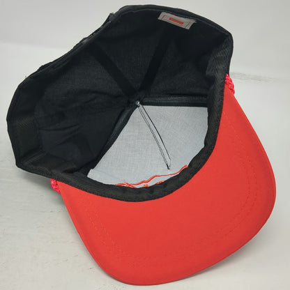 JJ of Dallas Coors Mountain Logo 5 Panel Snapback Hat Black Red One Size Rope