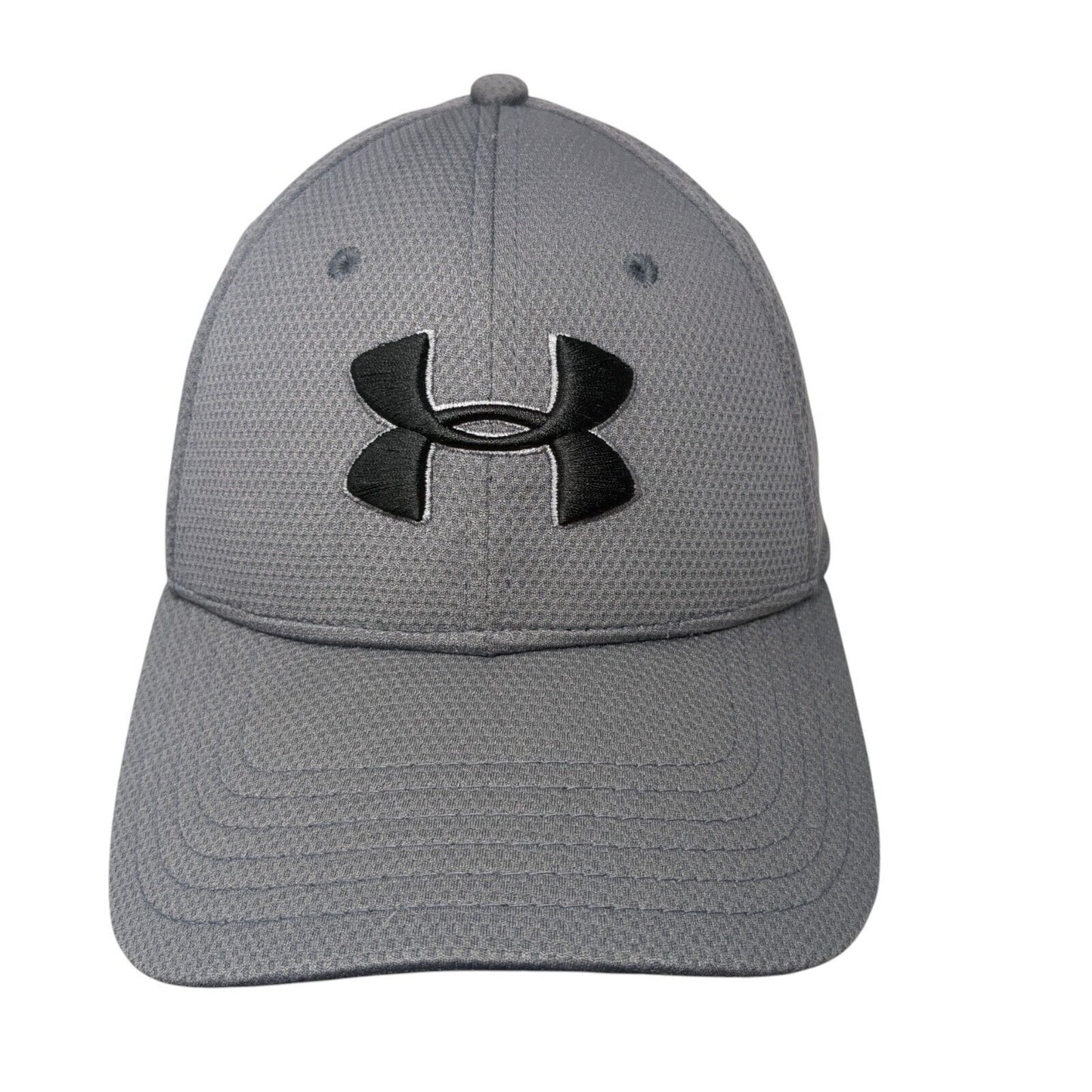 Under Armour Fitted Hat Gray Medium/Large Embroidered Solid 6 Panel