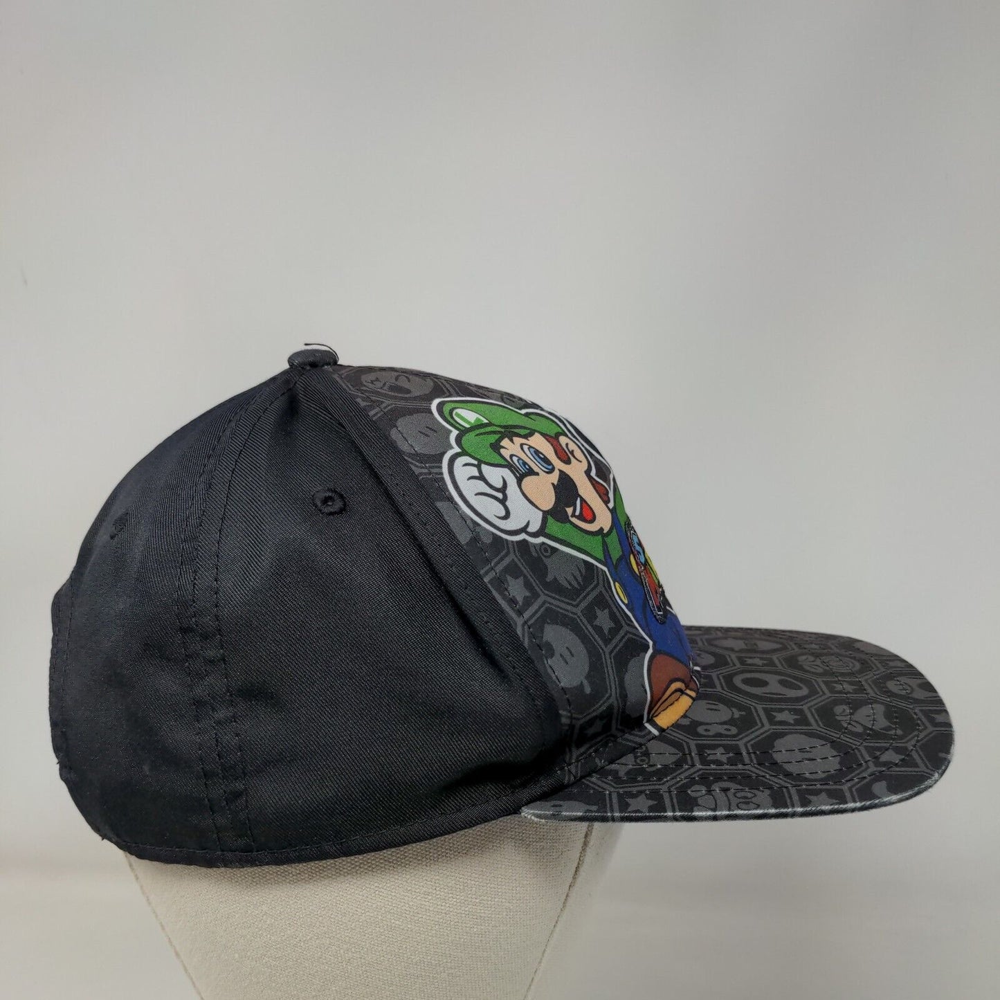Super Mario Luigi Snapback Hat Multicolor Adjustable Vent Holes