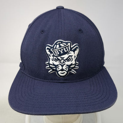 BYU Cougars NCAA 47 Brand Snapback Blue One Size Flat Brim Embroidered Logo Hat