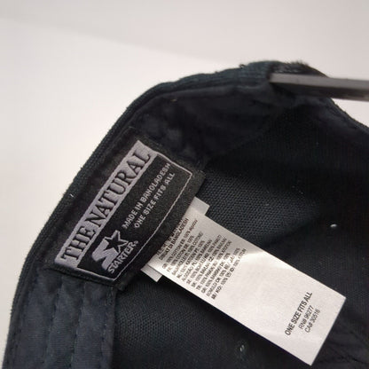VANS Since 1996 Snapback Hat Black OS Adjustable Leather Patch 6 Panel Starter