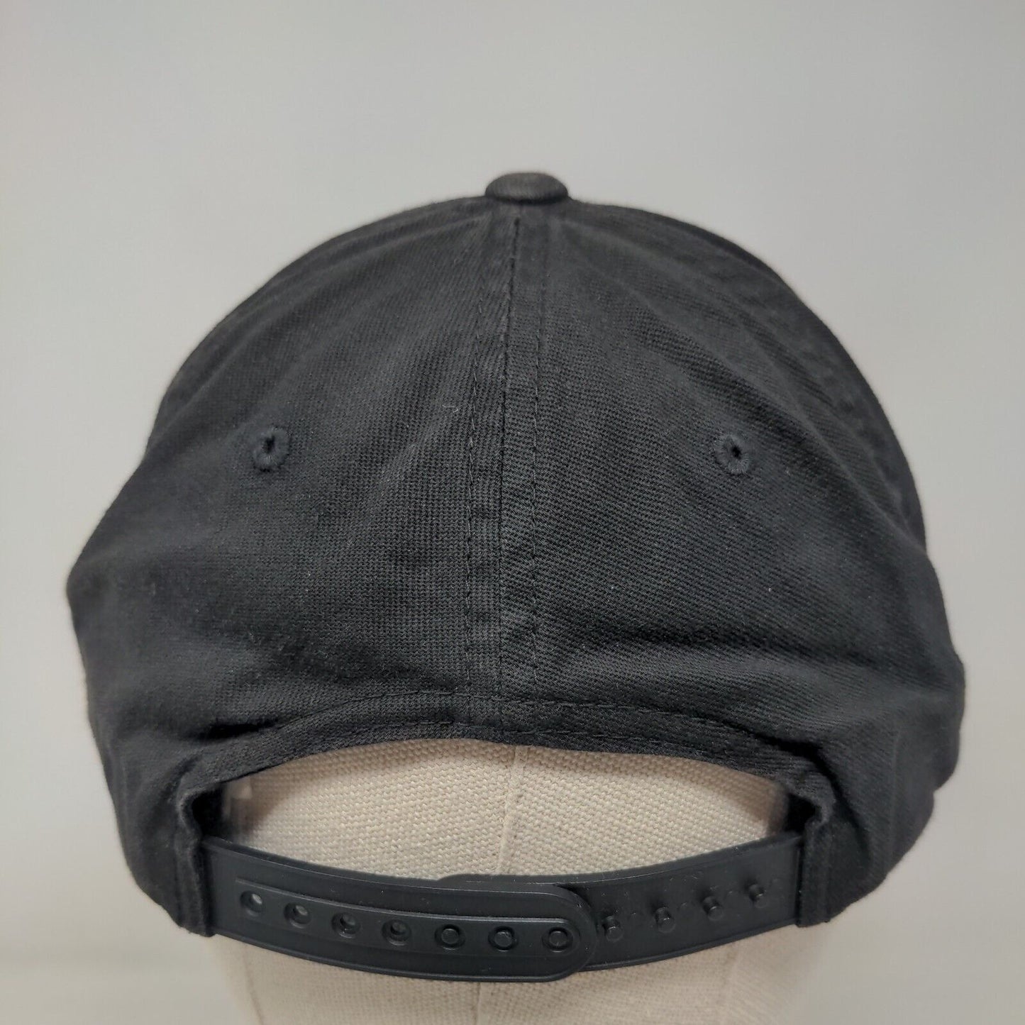 Volcom Snapback Hat Black One Size Adjustable Embroidered Logo Yupoong