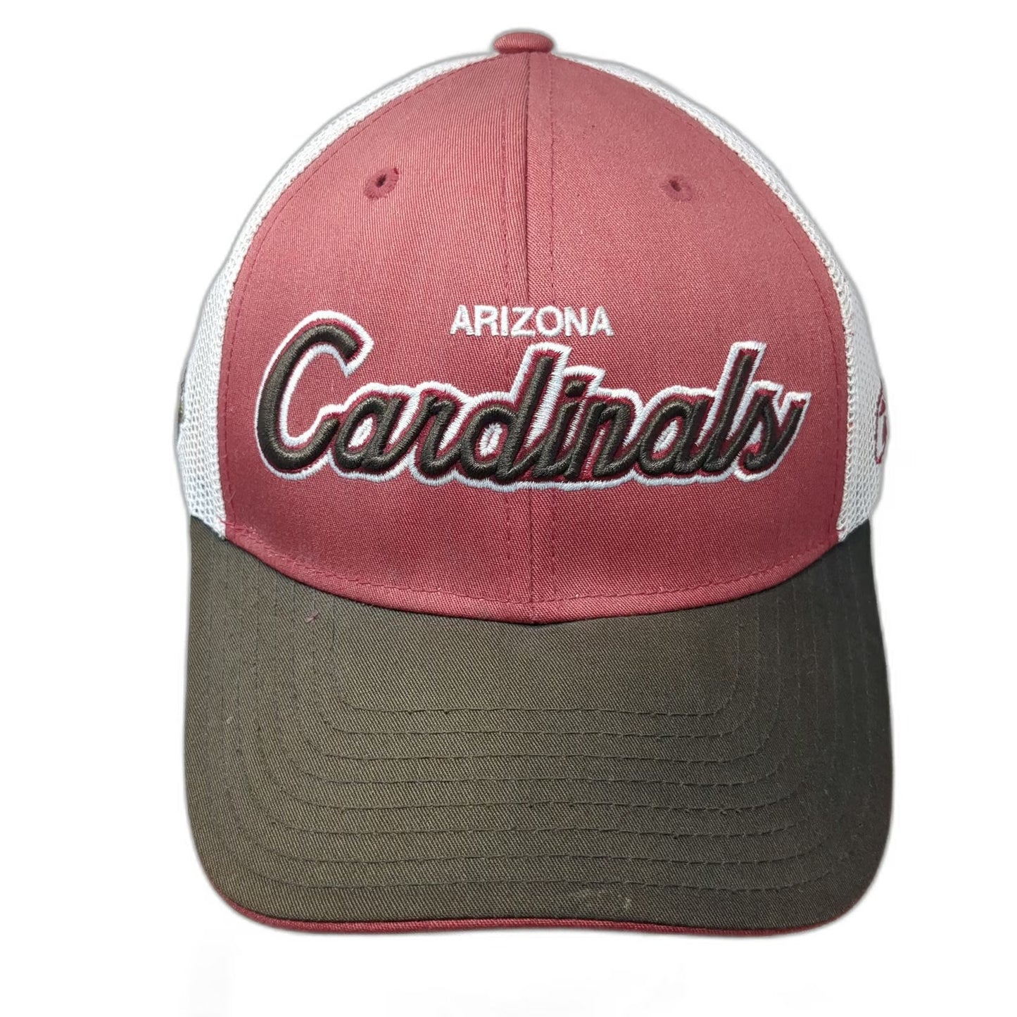 Reebok Arizona Cardinals NFL Trucker Hat Red Brown White One Size Mesh Snapback