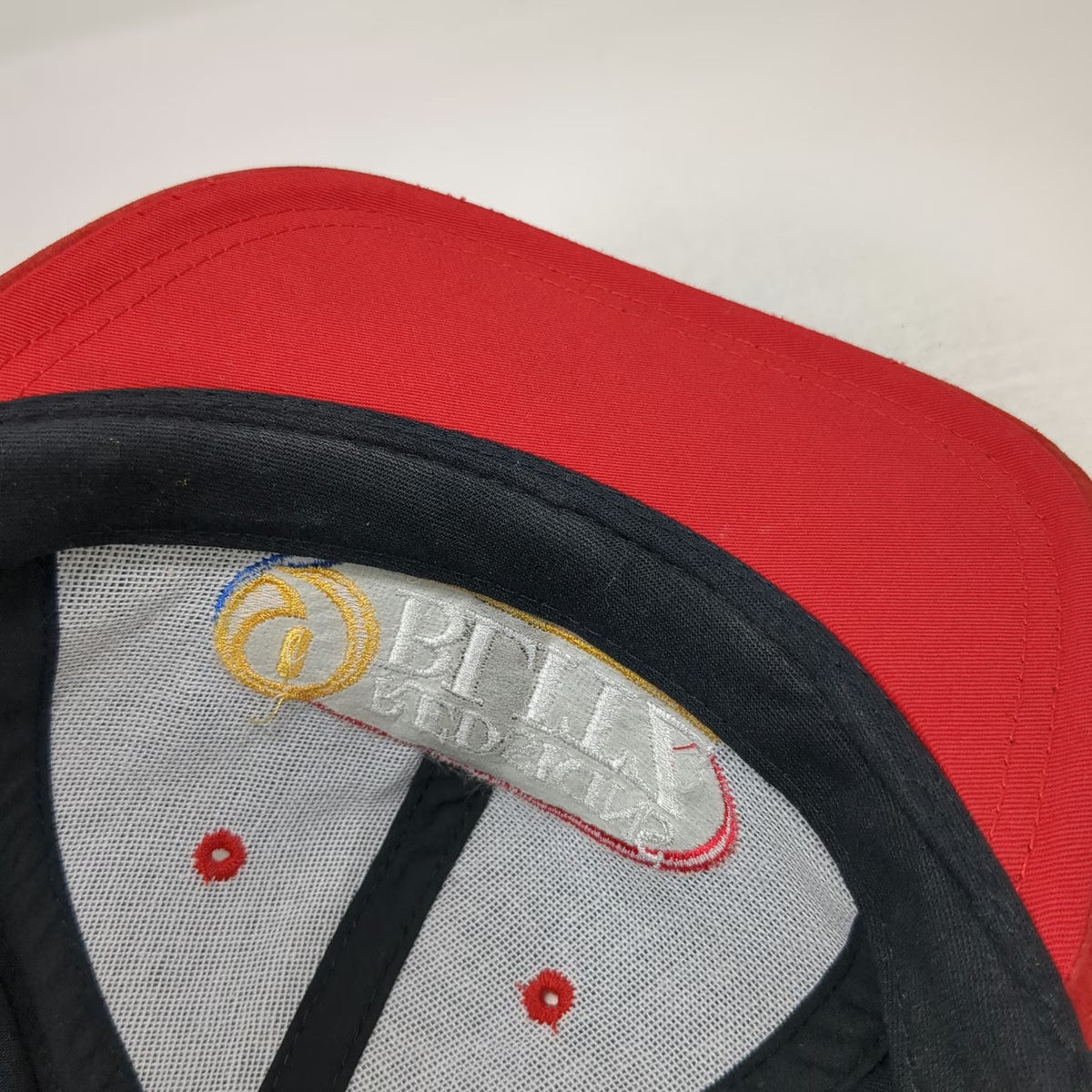 Head To Toe Baseball Cap Black Red Suede Brim 9 Redskins Blitz Hat Vintage