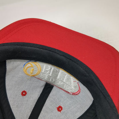 Head To Toe Baseball Cap Black Red Suede Brim 9 Redskins Blitz Hat Vintage
