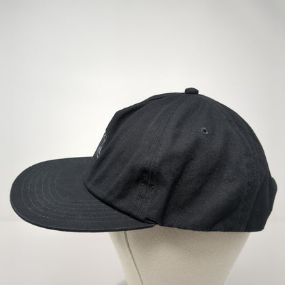 Quiksilver Snapback Hat Black One Size Adjustable Embroidered Netplus Cotton