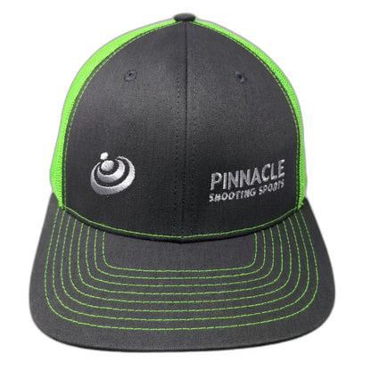 Richardson Trucker Hat Gray Green Pinnacle Shooting Sports OSFM Snapback Mesh