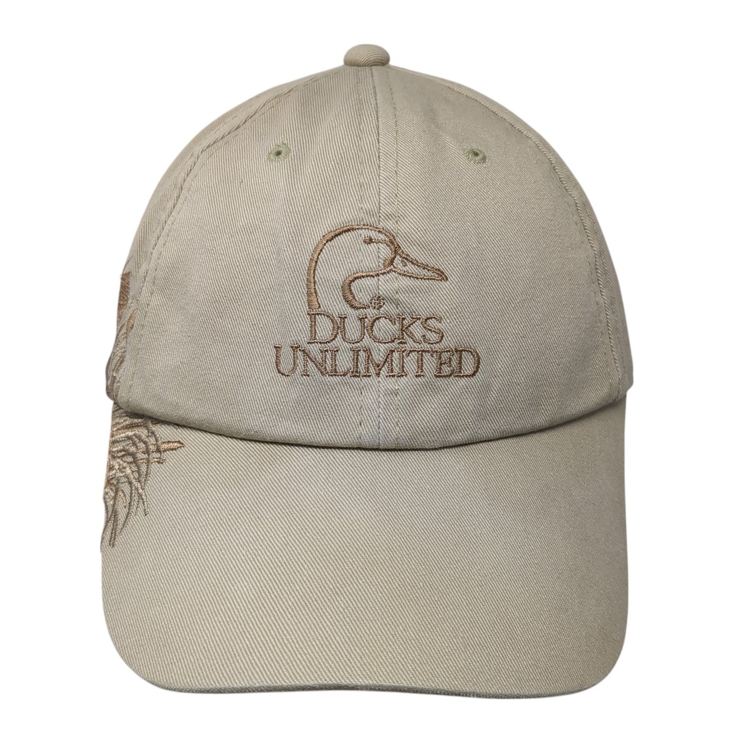 Ducks Unlimited Warrenton Baseball Cap Brown One Size Adjustable Embroidered
