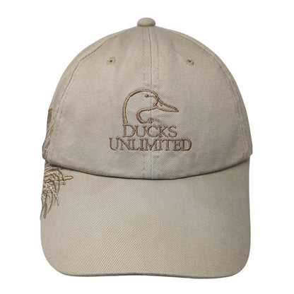 Ducks Unlimited Warrenton Baseball Cap Brown One Size Adjustable Embroidered