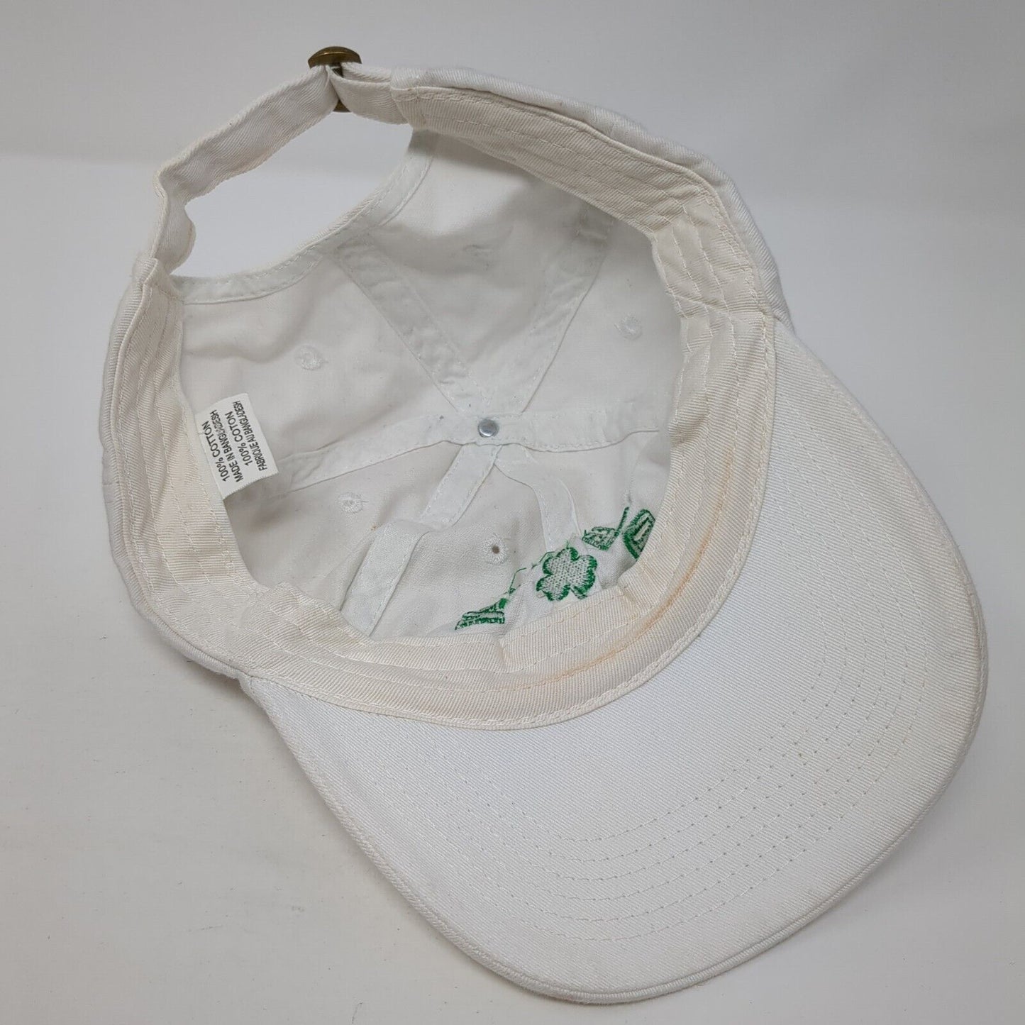 Dogtown St. Louis Slideback Hat White One Size Adjustable Embroidered Cotton