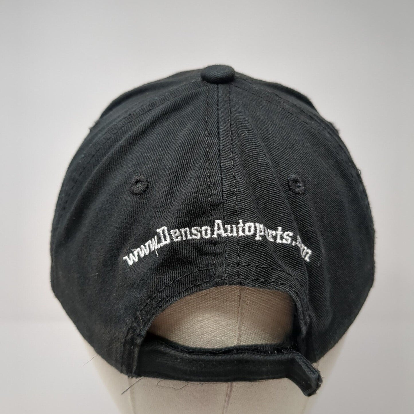 Denso Racing Auto Parts Strapback Hat Black OS Adjustable Embroidered Cotton
