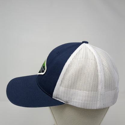 Cutting Edge Snapback Trucker Hat Blue M/L Adjustable Mesh Back Richardson