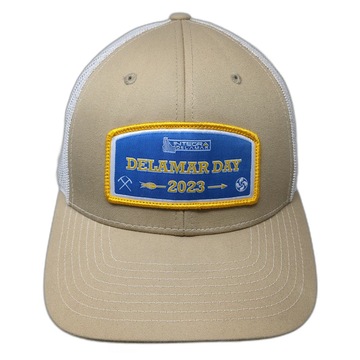 Richardson Trucker Hat Beige White One Size Delamar Day 2023 Rockhouse Coffee