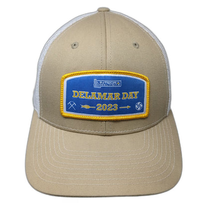 Richardson Trucker Hat Beige White One Size Delamar Day 2023 Rockhouse Coffee
