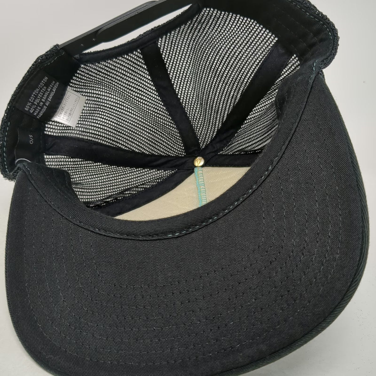 Volcom Trucker Hat Blue One Size Palm Tree Print Mesh Back Snapback Logo Skate