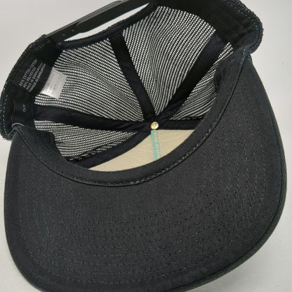 Volcom Trucker Hat Blue One Size Palm Tree Print Mesh Back Snapback Logo Skate