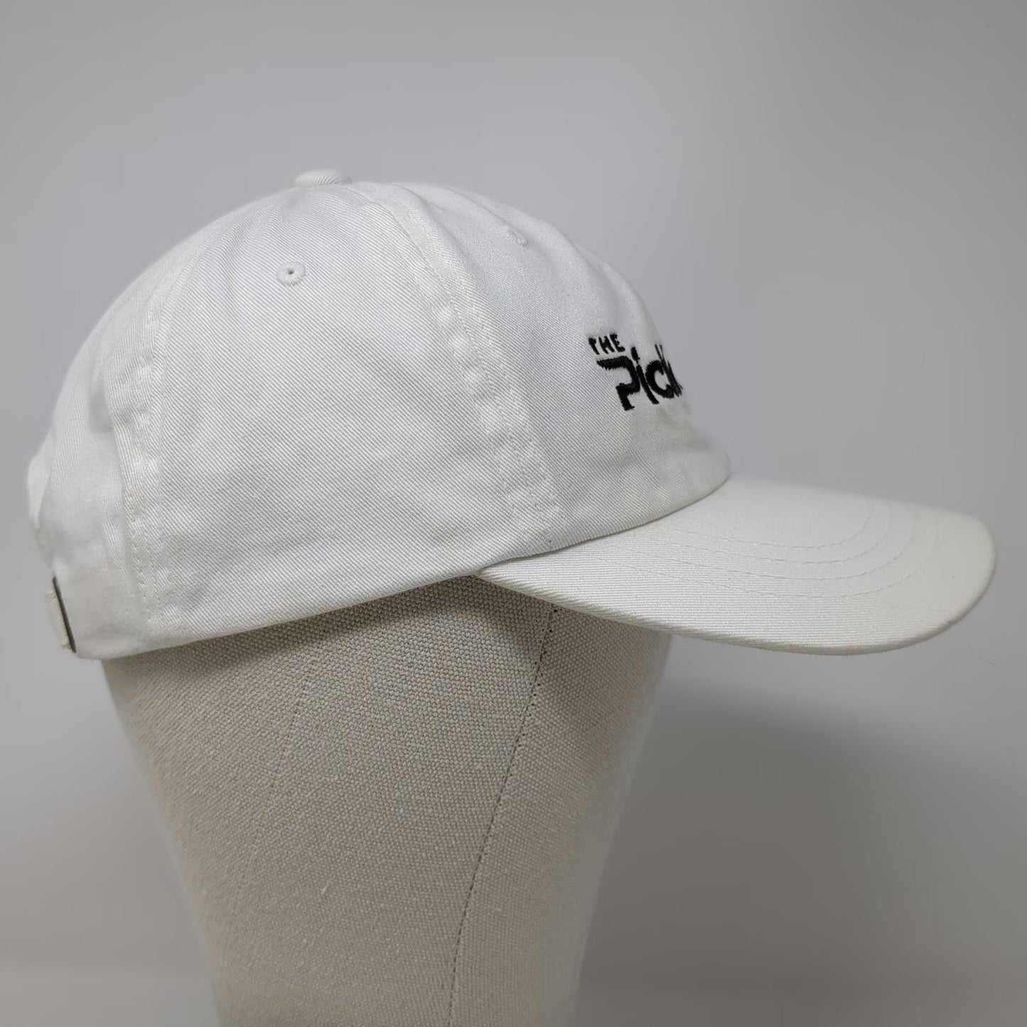 Yupoong Baseball Cap White One Size Pickle Tour Pickleball Slideback Cotton Hat