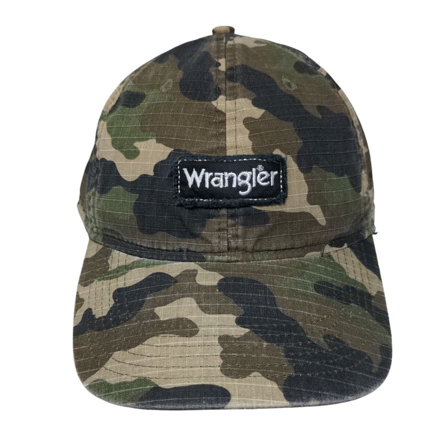 Wrangler Slideback Hat Camouflage OSFM Adjustable Embroidered Vented Holes