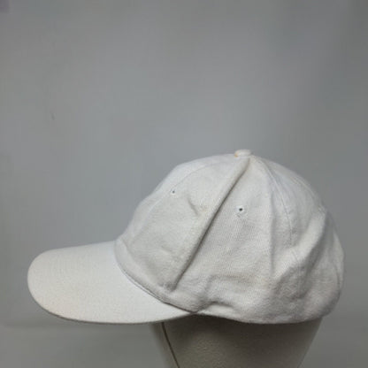 KC Snapback Hat Cream OSFA Adjustable Vented Holes 6 Panel Blank