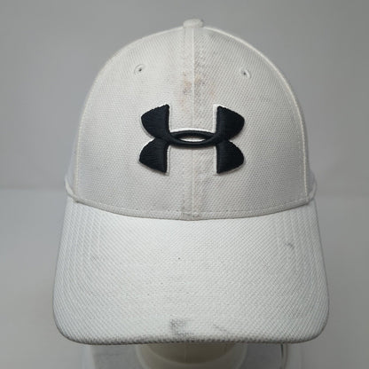 Under Armour Blitzing Fitted Hat White L/XL White Embroidered 6 Panel
