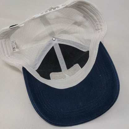 Fintech Patch Snapback Mesh Back Trucker Hat Blue OSFA Colorblock