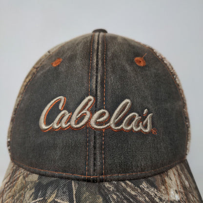 Cabela's Men's Strapback Camo Hat Size OSFM Embroidered Logo