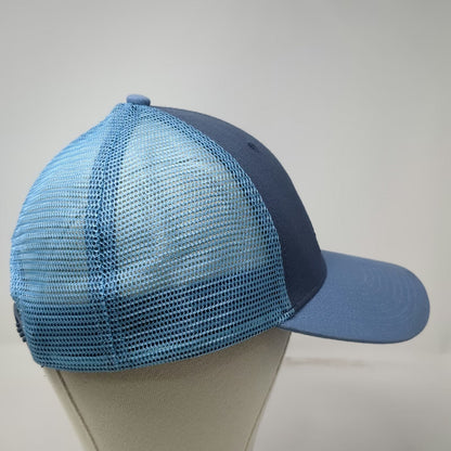 Patagonia Trucker Hat Blue One Size Live Simply Mountain Mesh Snapback Graphic
