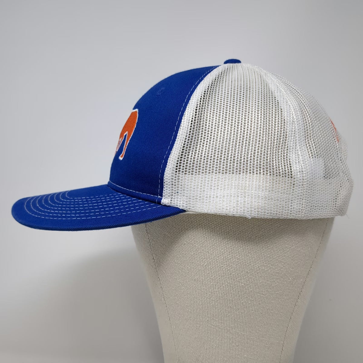 Port Authority Blue White Orange Trucker Hat One Size Bulldog Snapback Law Firm