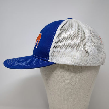 Port Authority Blue White Orange Trucker Hat One Size Bulldog Snapback Law Firm