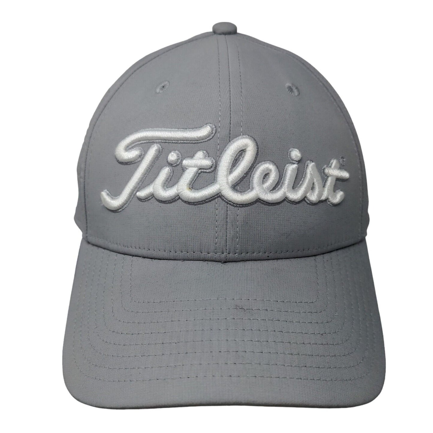Titleist FJ Pro V1 Slideback Hat Gray One Size Embroidered Adjustable