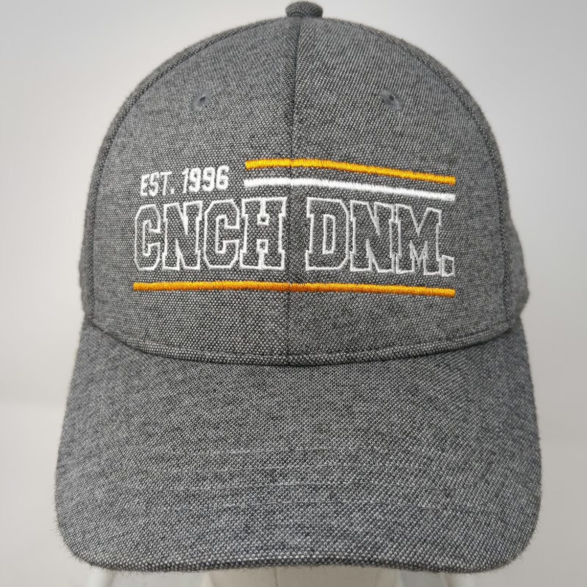 Cinch Baseball Cap Gray XL CNCH DNM Embroidery Stretch Fit Curved Brim Hat