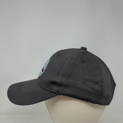 Tree of Life Slideback Hat Black One Size Adjustable Vented Holes 6 Panel Cotton