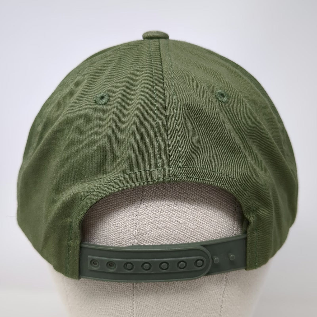 Innova Green 5 Panel Hat One Size Air Force Leather Patch Snapback Flat Brim