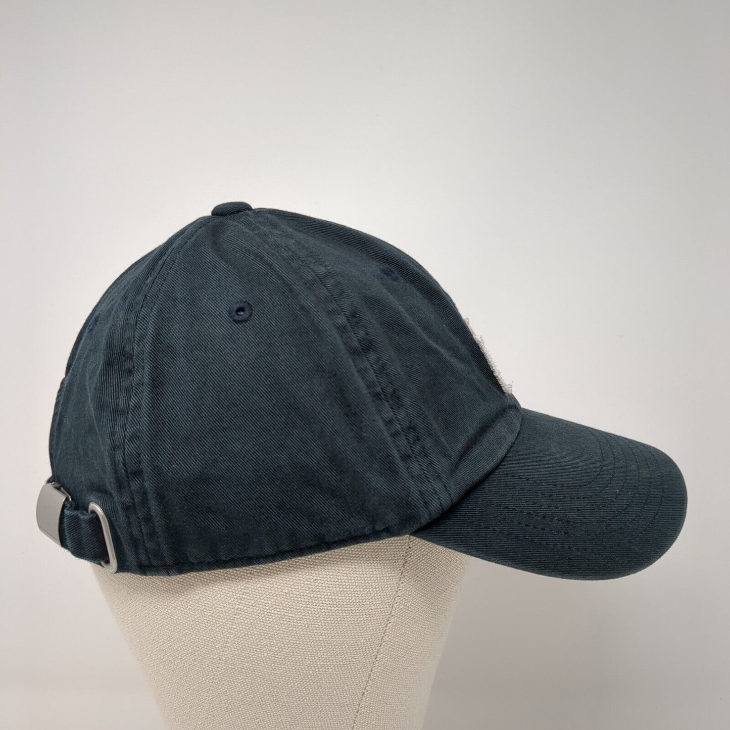 American Flag Slideback Hat Black S/M Adjustable Embroidered Patriotic Gap
