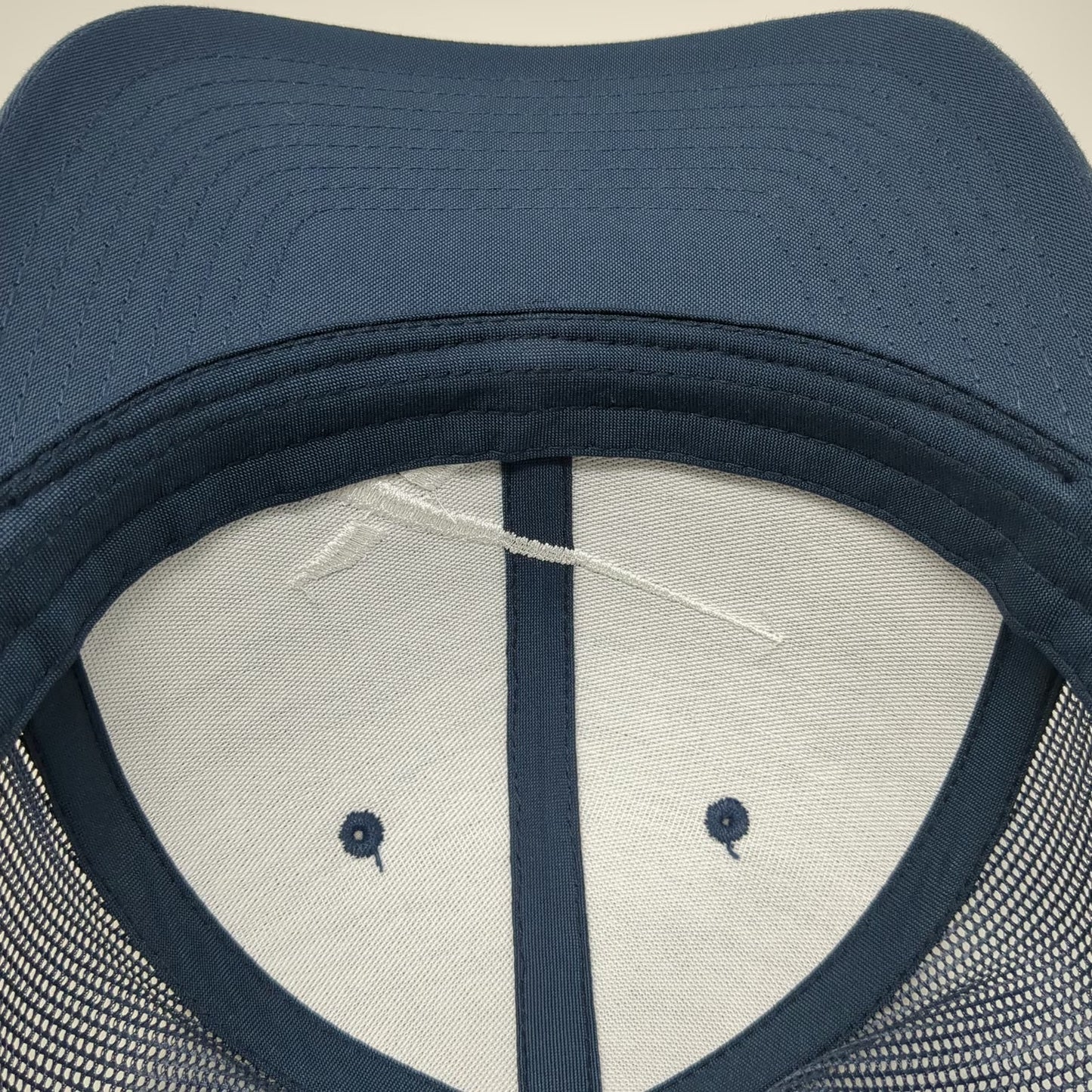 Yupoong Trucker Hat Blue White OS SpaceX Logo Embroidered Snapback Mesh Cap