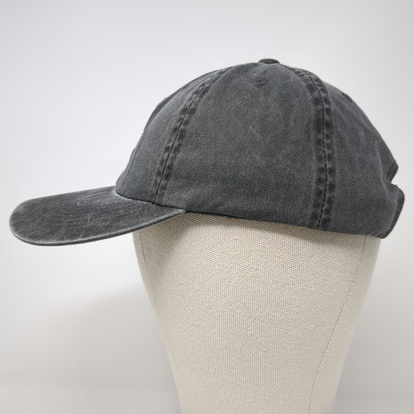Port Authority Baseball Cap Gray One Size Slideback Unstructured Cotton Logo Hat