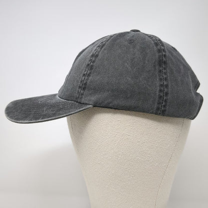 Port Authority Baseball Cap Gray One Size Slideback Unstructured Cotton Logo Hat