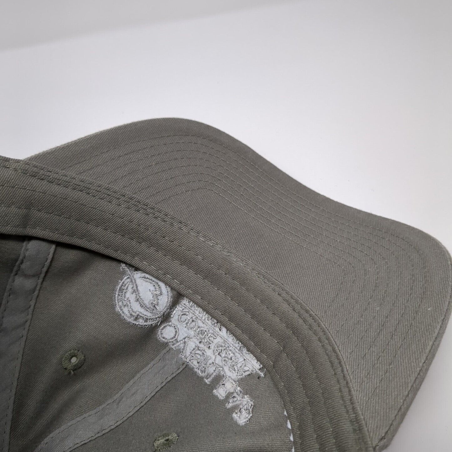 Overleaf Lodge & Spa Slideback Hat Gray One Size Adjustable Embroidered