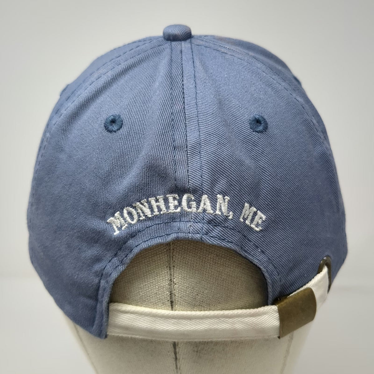 Brewery Branding Co Baseball Cap Blue One Size Monhegan Maine Lighthouse Hat