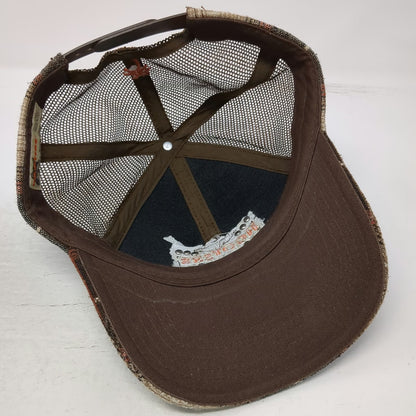 Hooters Brown Trucker Hat One Size Plaid Las Vegas Casino Hotel Snapback Hat