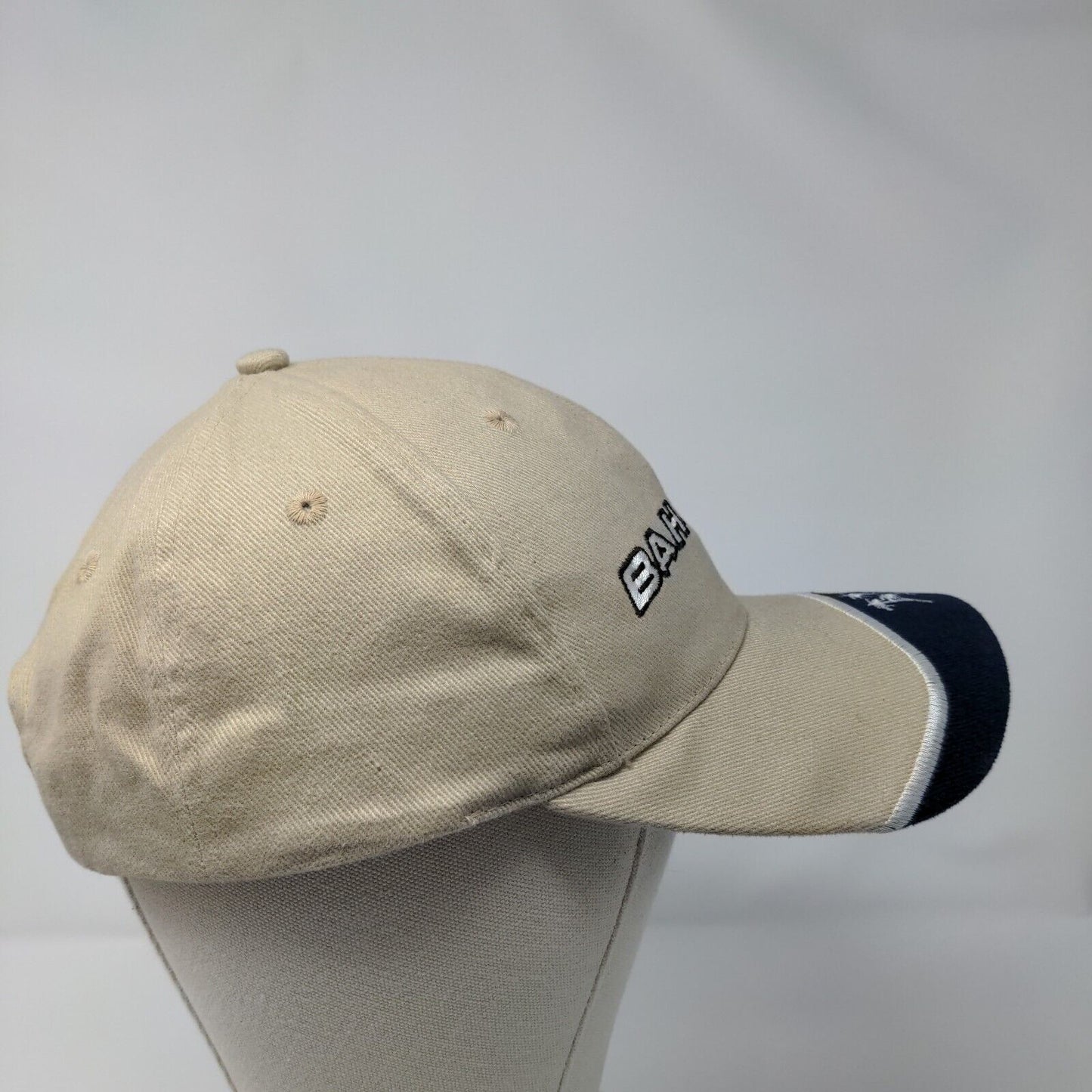 Bahamas Nassau Strapback Hat Tan 58cm Adjustable Embroidered 6 Panel