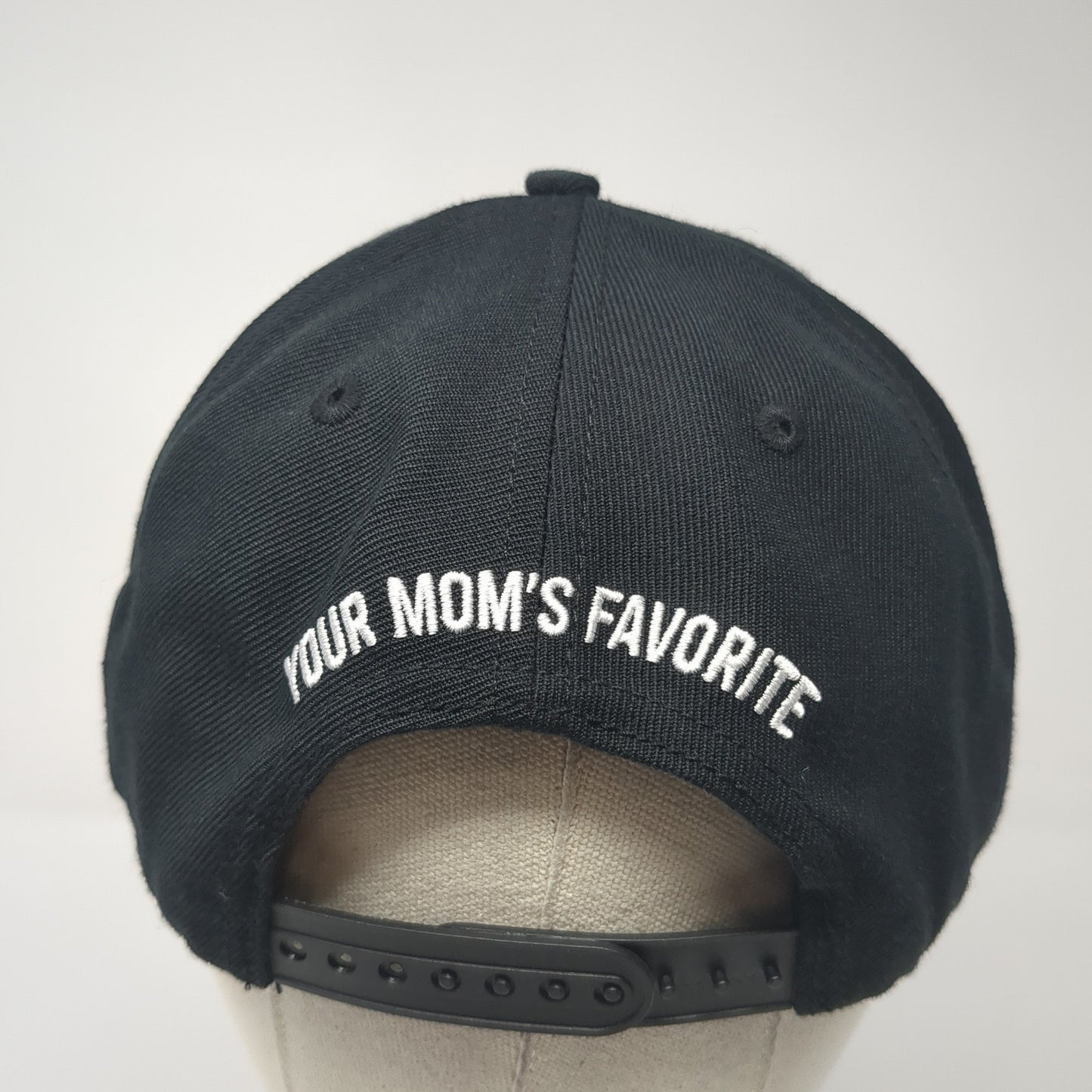 Blate Papes Your Mom's Favorite Snapback Hat Black OS Adjustable Embroidered