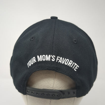 Blate Papes Your Mom's Favorite Snapback Hat Black OS Adjustable Embroidered