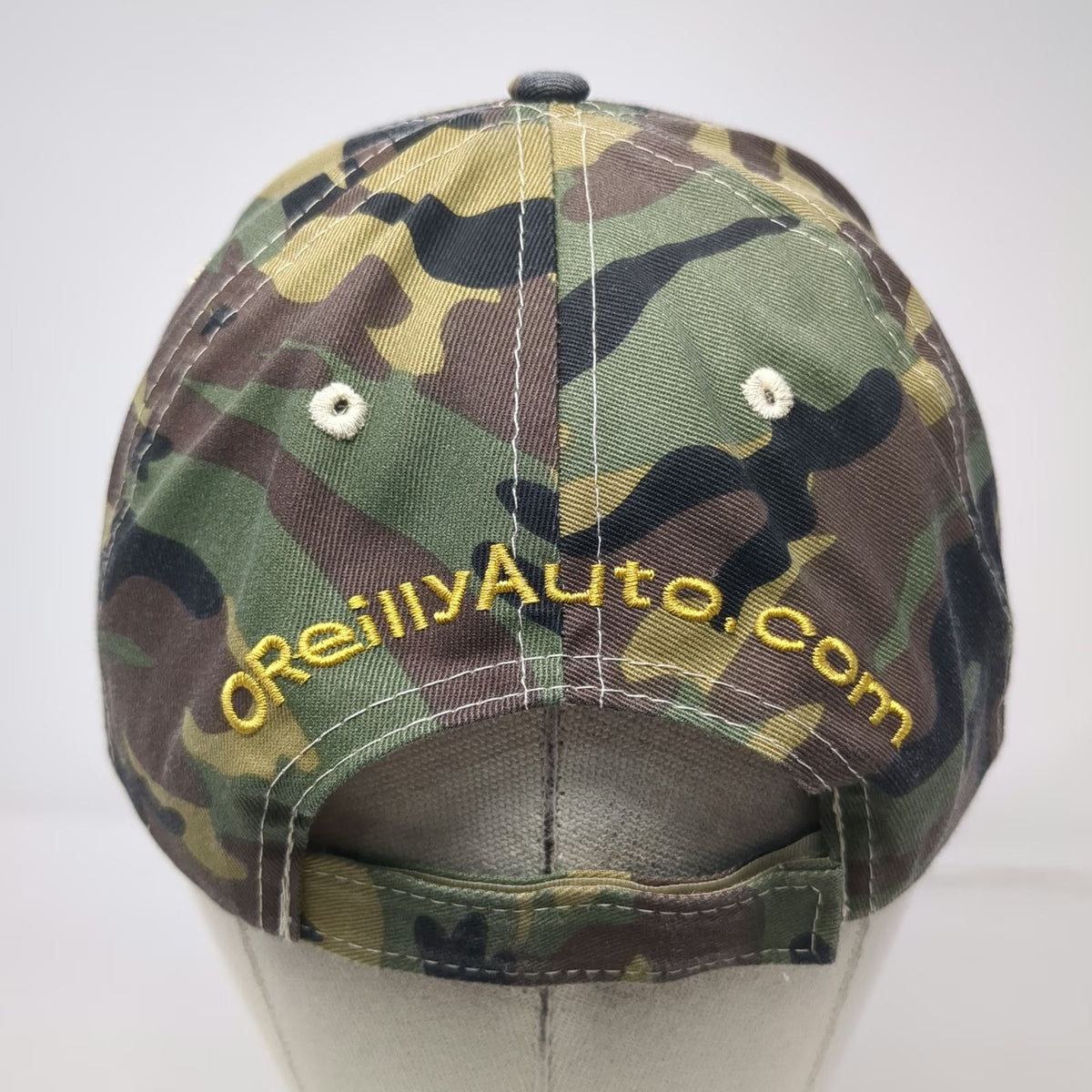 O'Reilly Auto Parts Baseball Cap Green Camo One Size Strapback Embroidered Hat