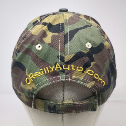 O'Reilly Auto Parts Baseball Cap Green Camo One Size Strapback Embroidered Hat