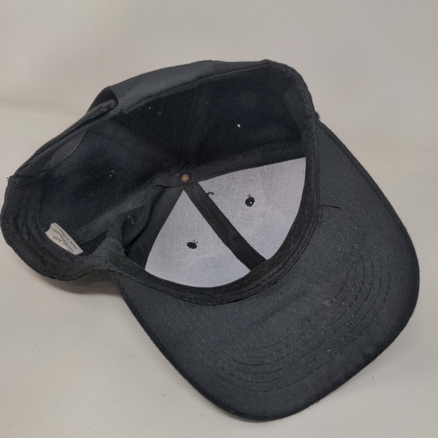 Wounded Warrior Project Patch Strapback Hat Black OSFM Vent Holes