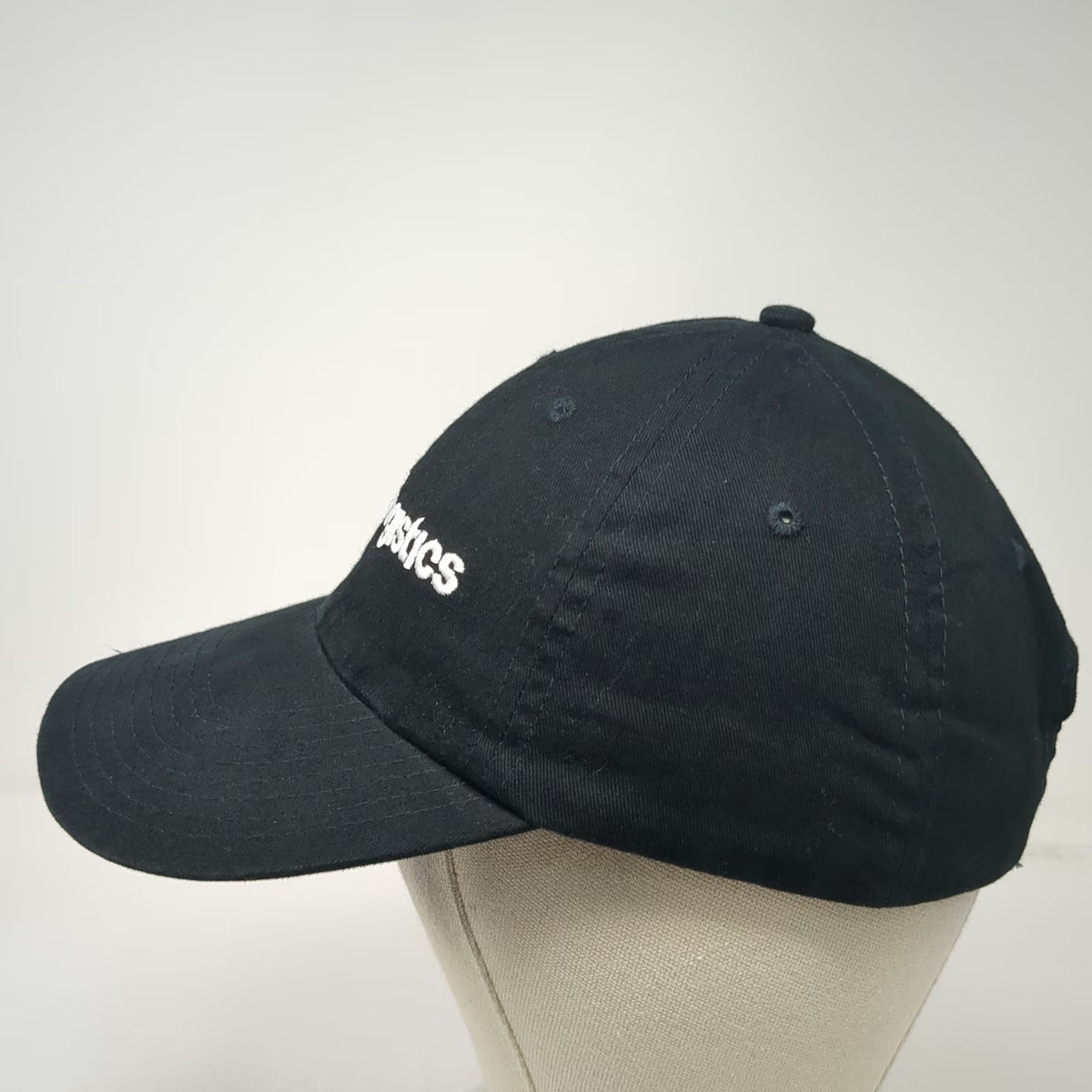 KC Baseball Cap Hat Black One Size XPO Logistics Embroidered Strapback Cotton